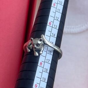 James Avery Silver Cat Wrap Ring